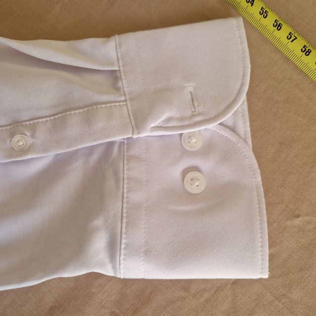 Camicia Elastica Bianca Taglia XXL