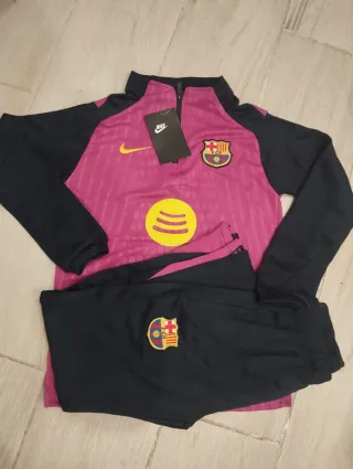 Conjunto Chándal Nike FC Barcelona Rosa/Negro