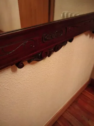 Espejo Antiguo Caoba Isabelino