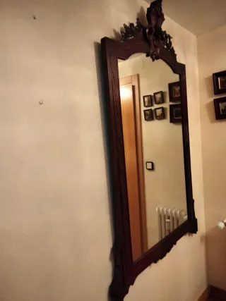 Espejo Antiguo Caoba Isabelino