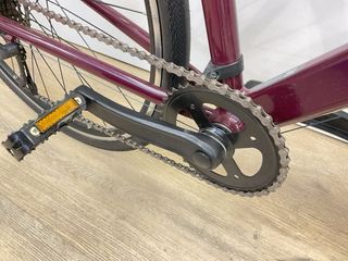 Bicicleta de carretera Decathlon color burdeos