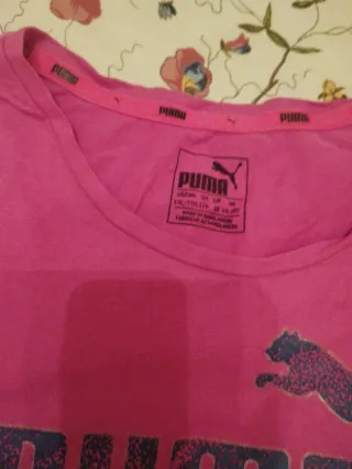Camiseta Puma Rosa Talla 16 Años