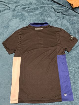 Polo Lacoste Negro y Azul