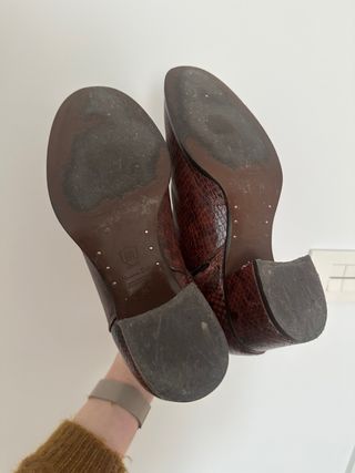 Botines Massimo Dutti Piel Serpiente Talla 38