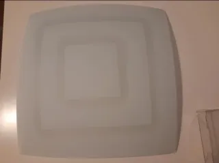 Lámpara de techo cuadrada de cristal