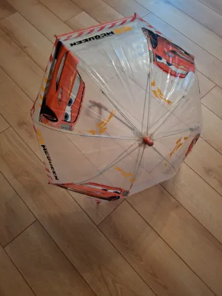 Paraguas transparente Cars Rayo McQueen