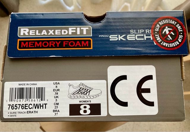 Zapatos Skechers Works Blancos