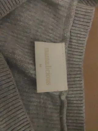 Vestido de lactancia gris y negro