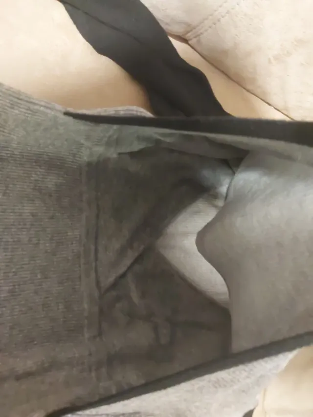 Vestido de lactancia gris y negro