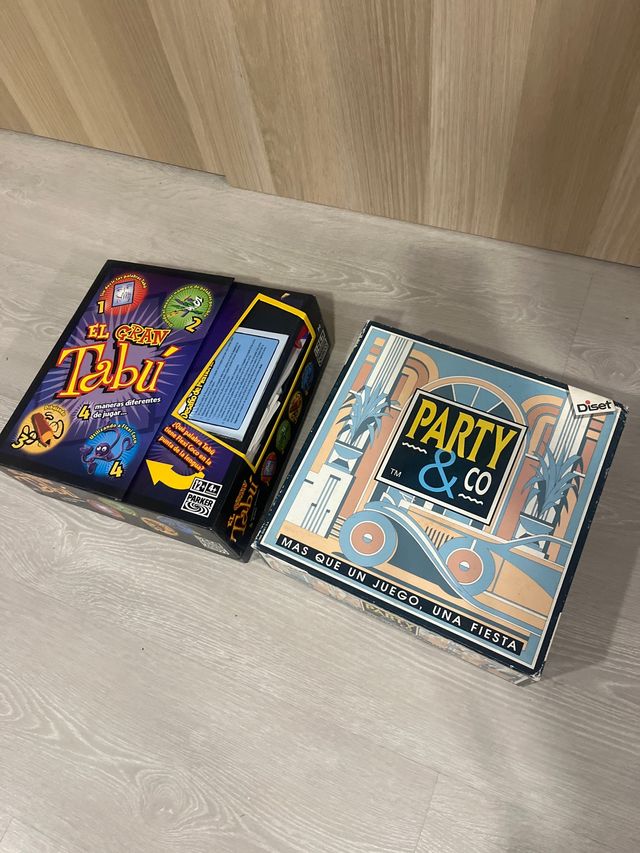 Juegos de mesa Tabú y Party & Co