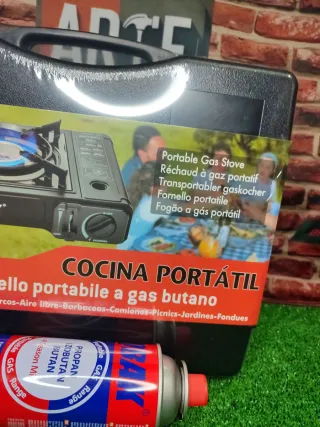 Cocina Portátil a Gas + 1 CARTUCHO DE REGALO
