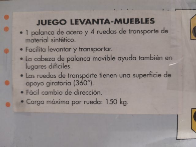 Traslocatore per mobili con ruote