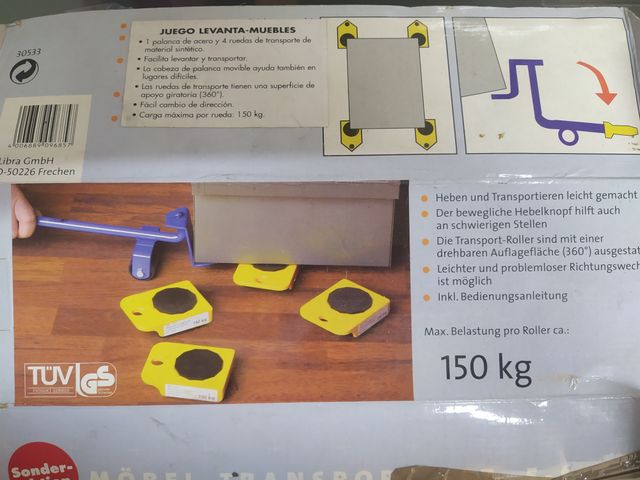 Traslocatore per mobili con ruote