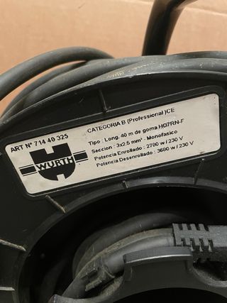 Alargo enrollable Wurth 40m