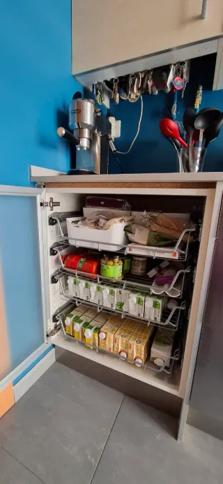 4 Cajones Acero Rejilla IKEA mueble cocina