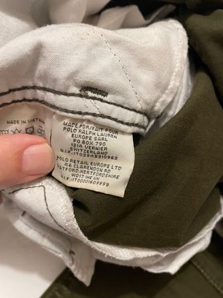 Pantalón Cargo Ralph Lauren Mujer Verde Oliva