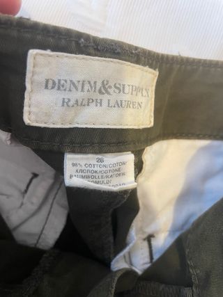 Pantalón Cargo Ralph Lauren Mujer Verde Oliva