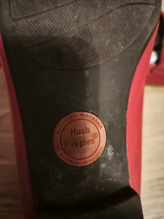 Mocasines Hush Puppies Mujer Rojo Talla 38