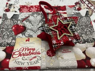 Strofinaccio Natalizio + Contenitore a Stella.