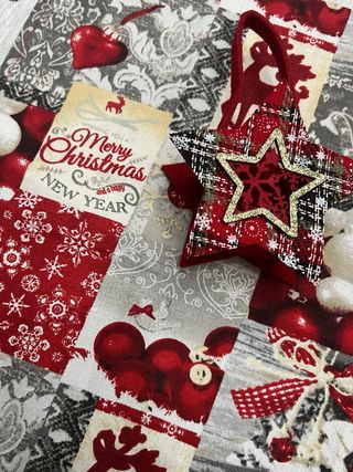 Strofinaccio Natalizio + Contenitore a Stella.