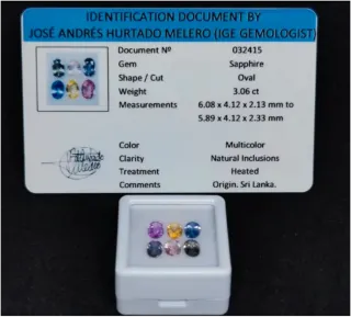 Colección Zafiros Multicolor 0.5ct