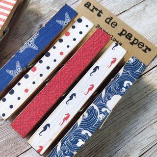 Pinzas decoradas a mano