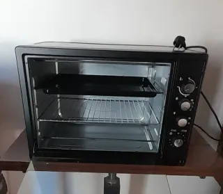 Horno Eléctrico Portátil Negro