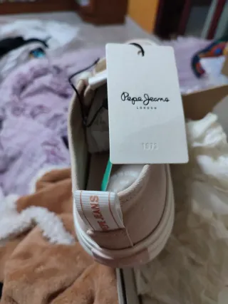 Zapatillas Pepe Jeans Lona Rosa Talla 40