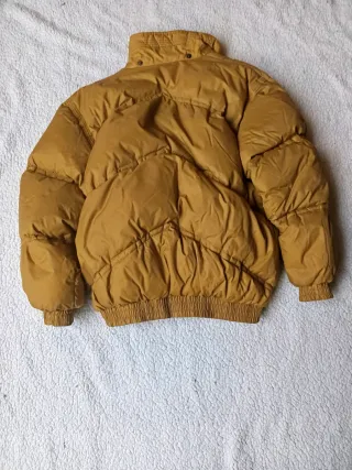 Chaqueta de Plumas Dorada Mujer