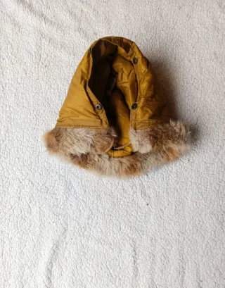 Chaqueta de Plumas Dorada Mujer