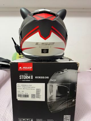 Casco LS2 FF800 Storm 2 Negro Rojo
