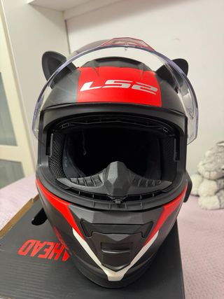 Casco LS2 FF800 Storm 2 Negro Rojo
