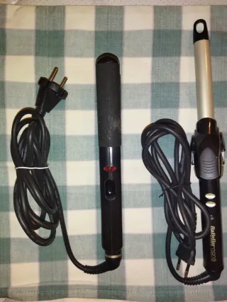 Lote plancha y tenacilla Babyliss 19mm