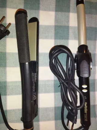 Lote plancha y tenacilla Babyliss 19mm