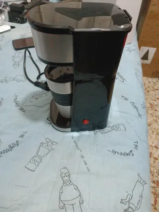 Cafetera individual negra
