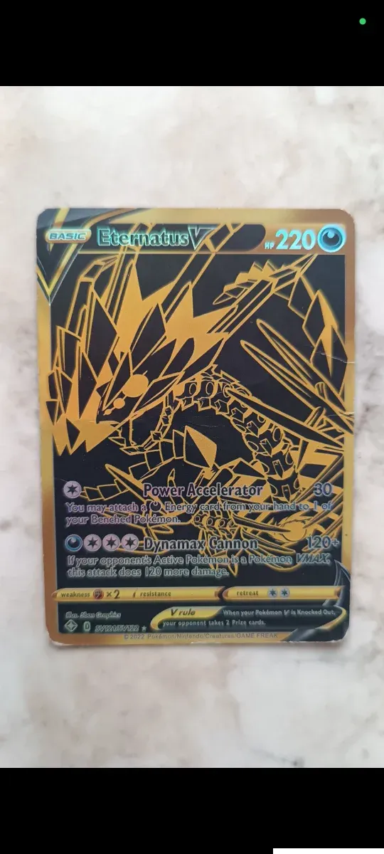 Eternatus V Carta Pokémon Oro