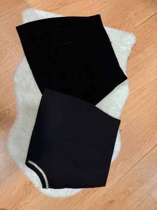 Pack Minifalda Terciopelo y Joya Zara