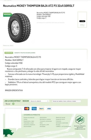 Llantas con neumáticos para jeep american racing