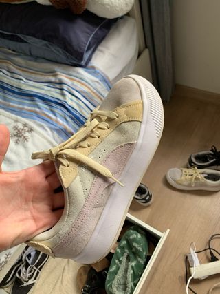 Zapatillas Puma Beige y Rosa