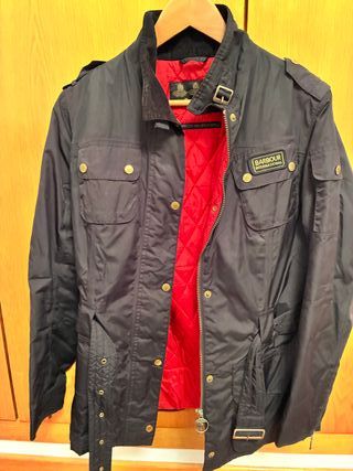 Abrigo Barbour Negro Mujer