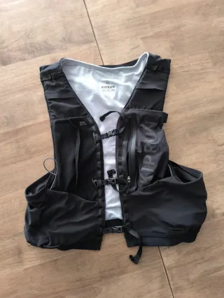 Chaleco Trail Running Decathlon Negro