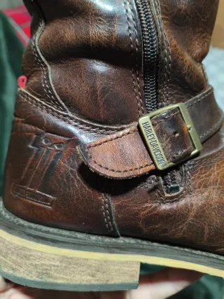 Botas Harley Davidson Cuero Marrón