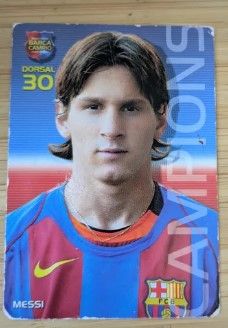 Cromo Messi DORSAL 30 Champions