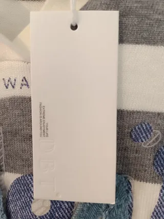 Jersey rayas DBT gris y blanco Talla L