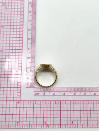 Anillo Sello Oval Mujer Oro 18kt
