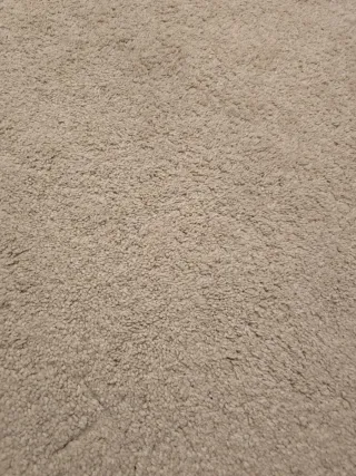 Alfombra redonda beige poliéster