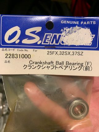 O.S. Engine Crankshaft Ball Bearing 22831000