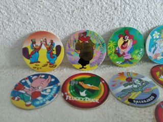 LOTE DE 20 TAZOS MATUTANO TINY TOON TAZ MANIA