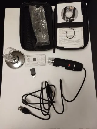 Microscopio Digital USB con Soporte