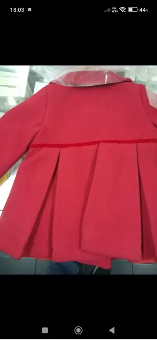 Cappottino neonata rosso
